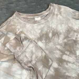 All In Motion Sweatshirt Womens Small Soft French Terry Brown Tie-Dye W/ Pockets